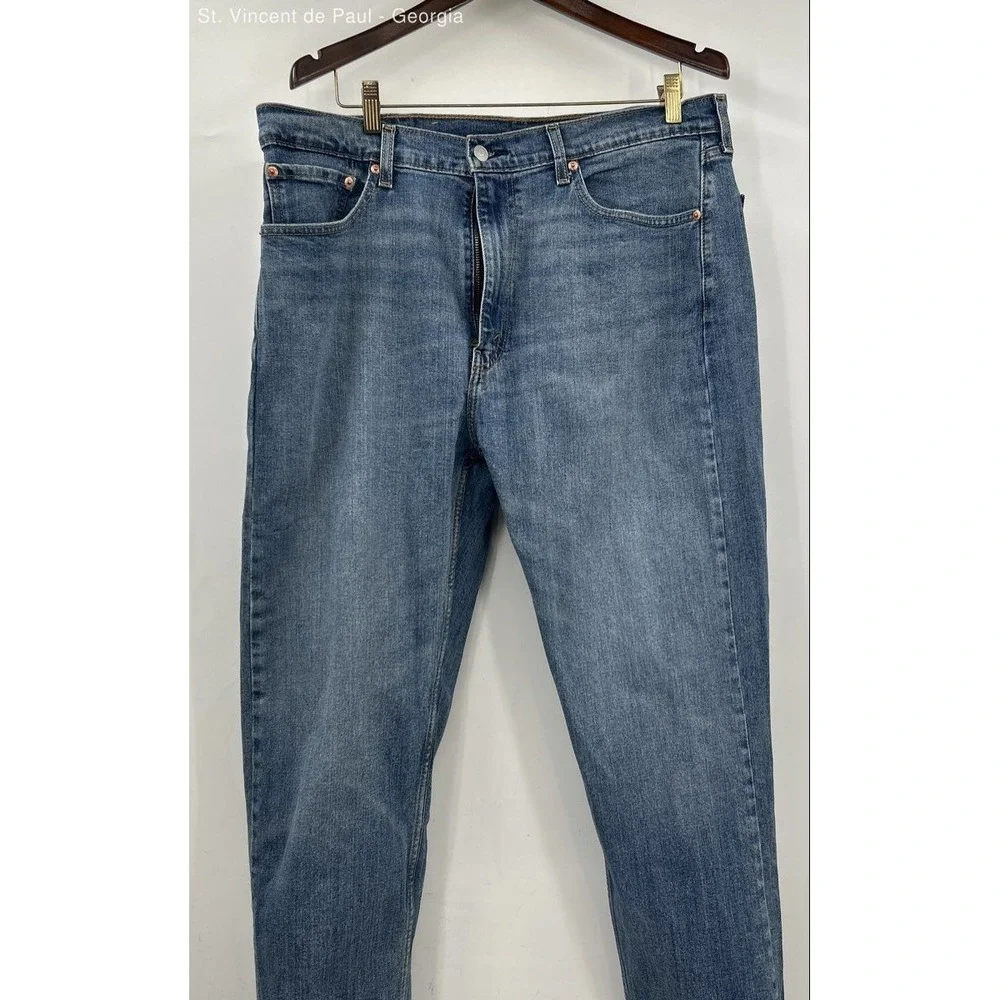 Levi's 505 Regular Fit Straight Leg Jeans 38x32 Blue Medium Wash